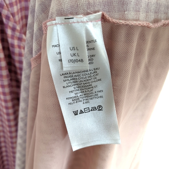 Urban Outfitters Zina Pink Check Sleeveless Wrap Midi Dres - Picture 14 of 15